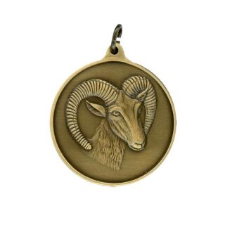 Jagdmedaille "Muffel" bronzefarbig ohne