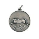 Jagdmedaille "Hase" bronzefarbig ohne