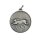 Jagdmedaille "Hase" bronzefarbig Text