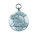 Medaille 21736, "Dem besten Schützen", mit Öse und Ring, Ø 39 mm altsilber ohne